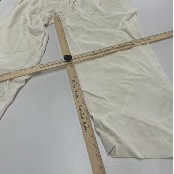 Co Pants Womens 8 White Draped Pocket Trousers High Rise Pleated - Picture 10 of 13